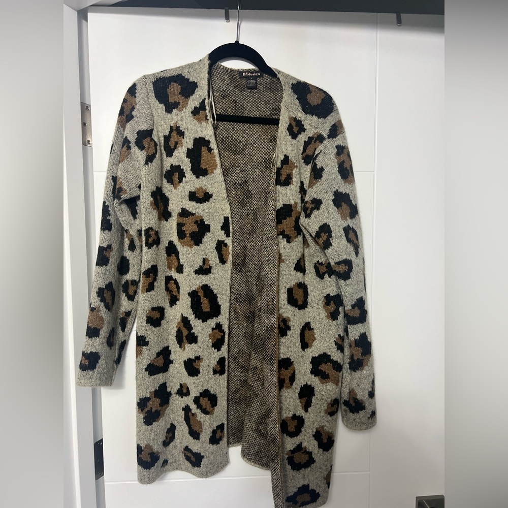 Leopard print cardigan
